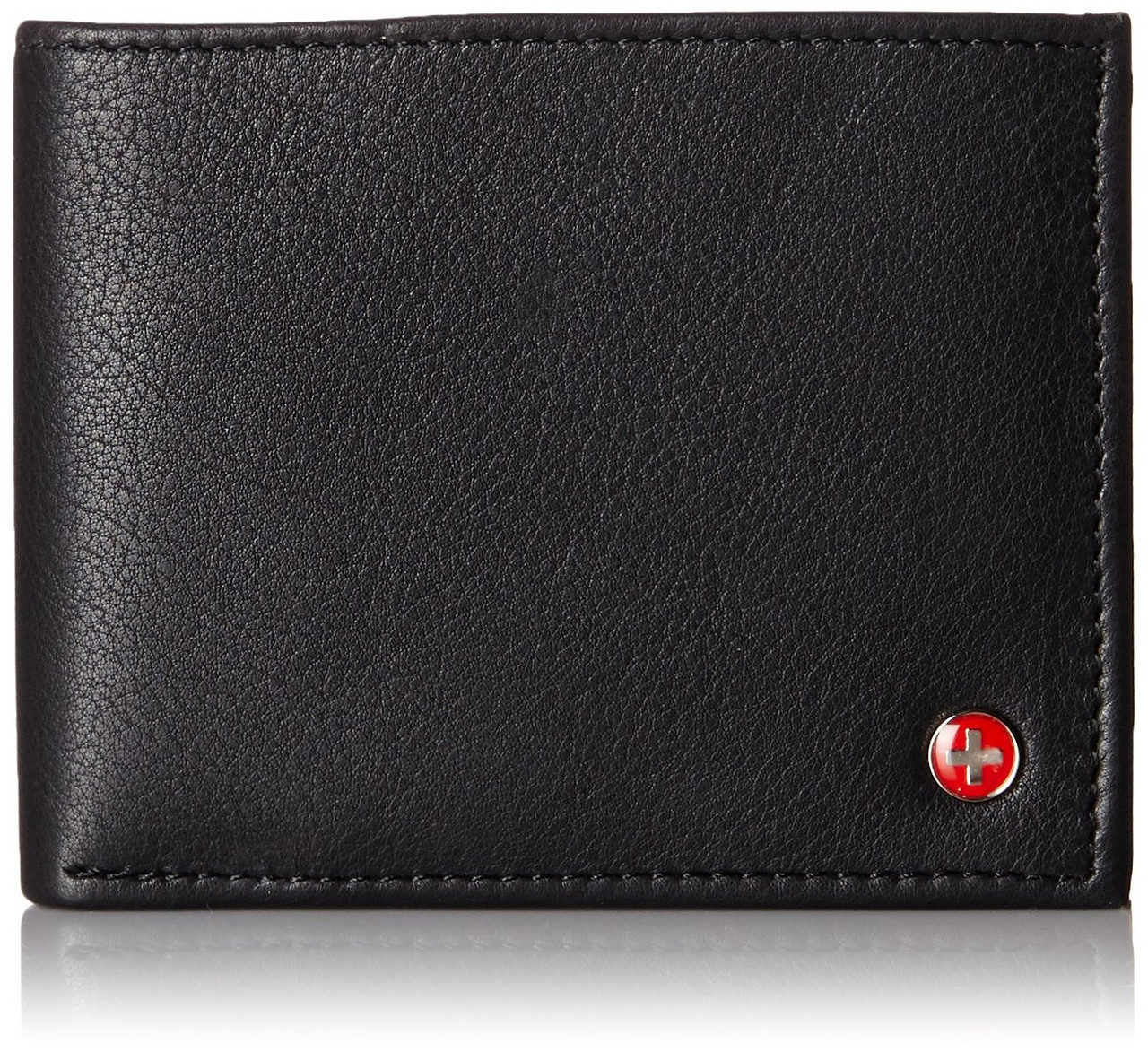 Alpine Swiss Mens RFID Blocking Leather Multi Card High Capacity